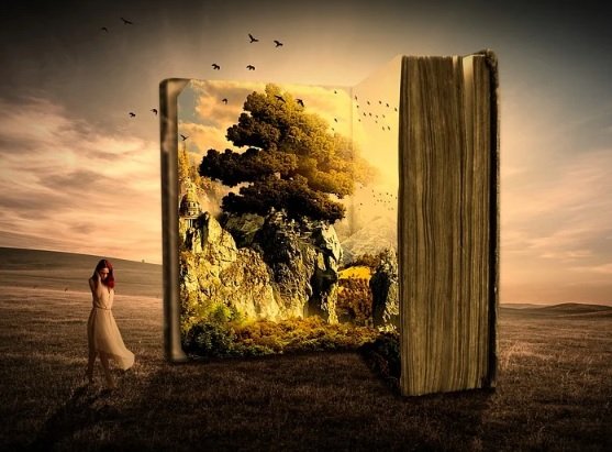 Μαγικό βιβλίο - δέντρο - πουλιά